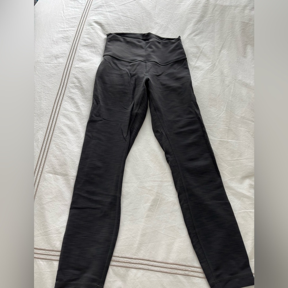 Heathered Lululemon Wunder Train Leggings